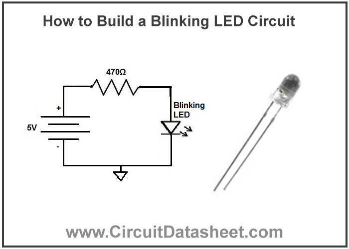 How to Build a Blinking LED Circuit