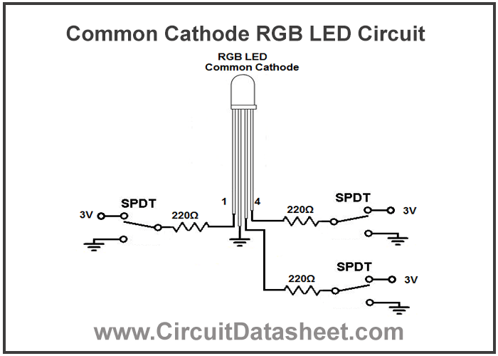 How-to-Build-a-Common-Cathode-RGB-LED-Circuit-diagram