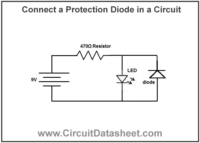 How-to-Connect-a-Protection-Diode-in-a-Circuit-diagram